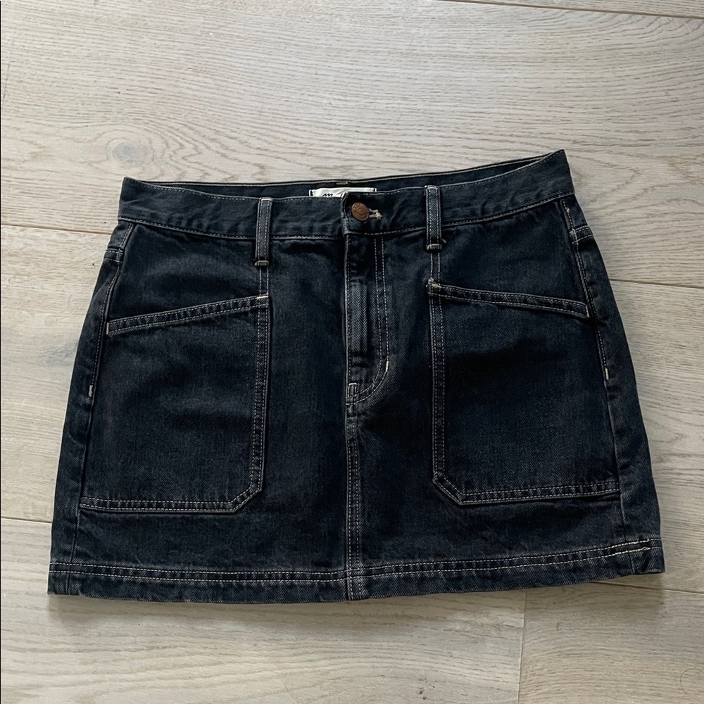 CLEARANCE! Madewell Black Denim Mini Skirt